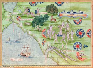 Map Of Florida And The Caribbean — Guillaume Le Testu
