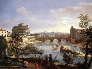Γασπάρ Φαν Βίττελ - The Castel Sant'Angelo from the South
