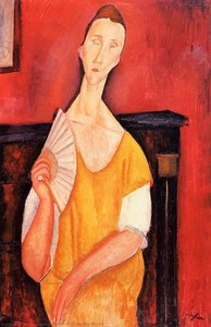 Madame Lunia Czechowska con un Ventaglio
