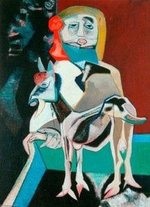 Robert Colquhoun - Woman and Goat