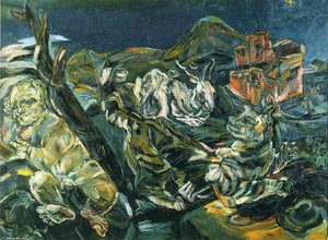 Bodegón With Affair And Rabbit — 奥斯卡·科柯施卡 (àosīkǎ·kēkēshìkǎ), Expressionism
