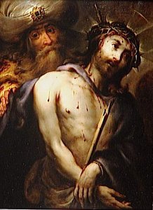 Jan Cossiers - ECCE HOMO ou PILATE PRESENTANT LE CHRIST AU PEUPLE