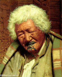 Charles Frederick Goldie - Kapi Kapi, aged 102