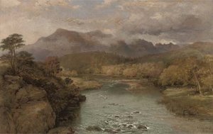 A Winding River With Hills Beyond — George Edwards Hering