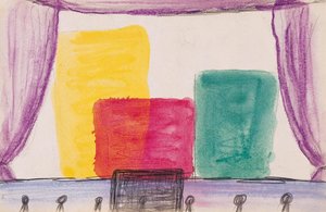 Monochrome Yellow, Red And Green (theater) — Yves Klein