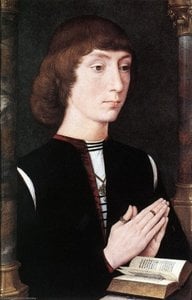 Young Man At Prayer — Hans Memling, Early Netherlandish Painting