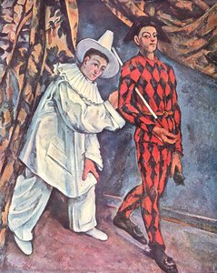 Pierrot Y Harlequin (mardi Gras) — Paul Cézanne