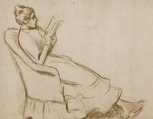 Woman On An Armchair — Federico Zandomeneghi
