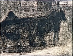 Two-horse Hitch — Georges Seurat