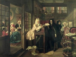 Edward Matthew Ward - Defoe's Manuscript Of Robinson Crusoe Rejected