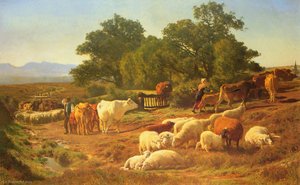 The Way To Market — Auguste François Bonheur