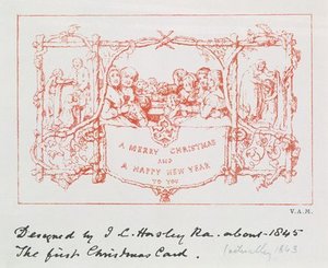 The First Christmas Card, — John Callcott Horsley