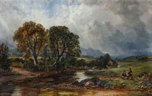 A Trout Stream, Comrie — Arthur Perigal