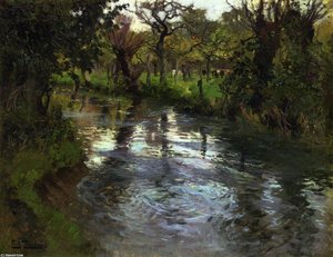 On The Banks — Frits Thaulow