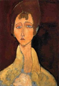 Frau Mit Weißen Mantel — Amedeo Modigliani