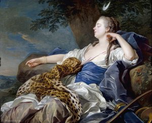 Louis Michel van Loo - Diana in a landscape