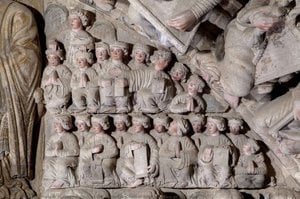 Detail Of The Blessed, Central Arch, Portico Of Glory — Master Mateo