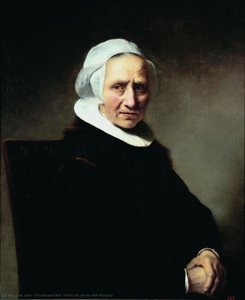 Portrait Of An Old Woman — Ferdinand Bol, Dutch Golden Age Painting