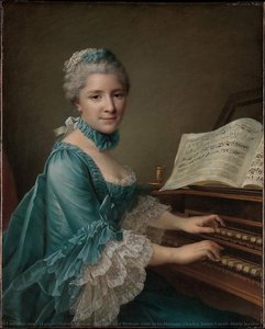 Portrait Of A Woman, Said To Be Madame Charles Simon Favart (marie Justine Benoîte Duronceray, 1727–1772) — François Hubert Drouais