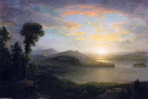 Sunset: Souvenir of the Adirondacks - Asher Brown Durand