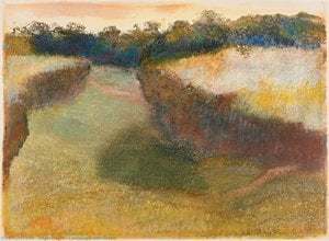 Landscape With Rocks — Edgar Degas