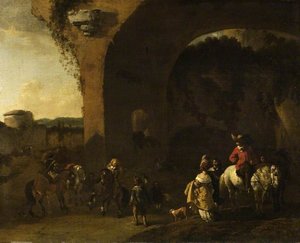 Karel Dujardin - Travellers Resting