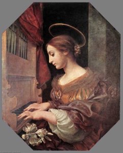 Carlo Dolci - St Cecilia at the Organ
