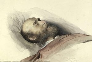 Gustav Klimt - Rudolf von Eitelberger on his deathbed
