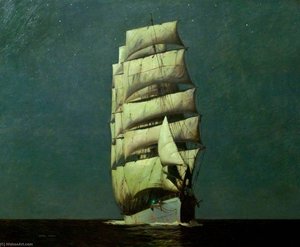 Moonlight Barque — Charles Pears