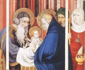The Presentation Of Christ (detail) — Melchior Broederlam
