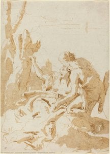 Angelica And Medoro — Giambattista Tiepolo, Rococo