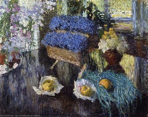 Still Life Of Flowers And Fruit — Igor Emmanuilovich Grabar