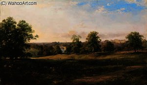 View Of The Park At Blenheim From The South-west — George Edwards Haring