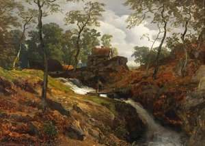 At The Torrent — Andreas Achenbach