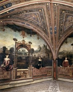 Female Portraits In Front Of Landscapes — Alessandro Bonvicino (moretto Da Brescia)