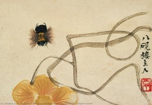 Qi Baishi - Album of Plants and Insects Painting - winged insects