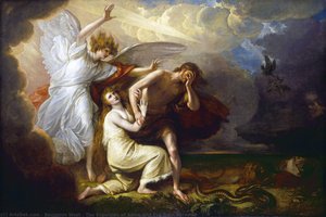 The Expulsion Of Adam And Eve From Paradise — Benjamin West
