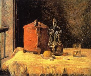 Still Life With Mig And Carafe — Гоген, Impressionism