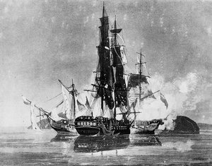 Nicholas Pocock - Capture Of The Étoile By The Hebrus Off Cape La Hogue