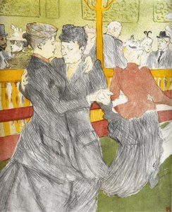 Dancing At The Moulin Rouge — Henri De Toulouse-lautrec, Art Nouveau