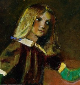 Cat With Mirror Iii Detalj 2, Thomas Ammann — Balthus