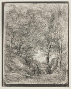 The Gardens Of Horace — Jean-baptiste-camille Corot, Realism