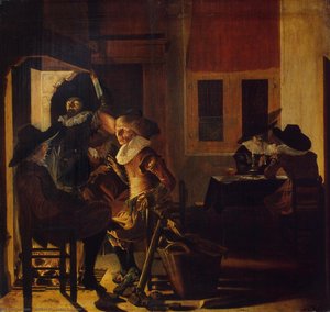 Soldiers Beside A Fireplace_2 — Willem Cornelisz Duyster