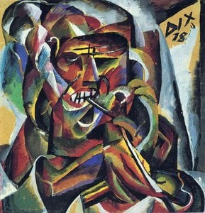 Otto Dix - Warrior with a Pipe