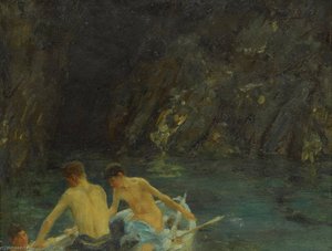 The Cavern — Henry Scott Tuke, Impressionism
