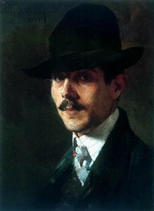 Nikolaos Lytras - Portrait of painter Oumvertos Argyros