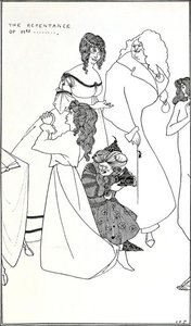 The Repentance Of Mrs — Aubrey Vincent Beardsley, Art Nouveau