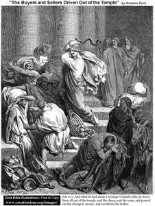 Gustave Doré - Tapınaktan Çıkarılan Satıcılar ve Alıcılar
