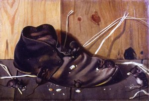 Old Shoe With Mice — William Aiken Walker