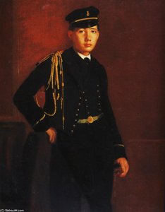 Achille De Gas As A Naval Cadet (detail) — Hilaire-germain-edgar Degas, Contemporary Realism